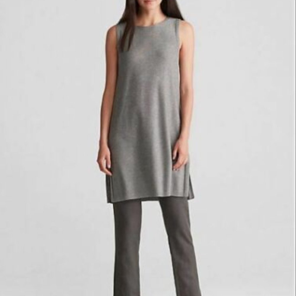 Eileen Fisher Sleeveless Wool Blend Dress/Tunic M